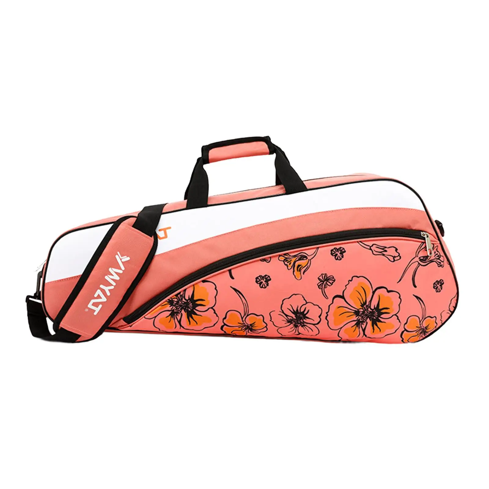 حقيبة مضرب كرة الريشة لمضارب كرة الريشة والاسكواش ومدربي مضرب كرة البيسبول باللون الوردي