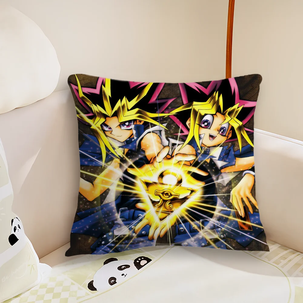 Anime Y-Yu-Gi-Oh Yugi Muto Pillow Case Living Room Sofa Cushion Cover Suitable For Home Bedroom Room Decoration