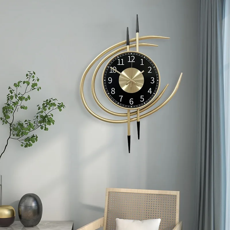 Modern Wall Clock Luxury Wall Clock Silent Movement Walls Clocks Noiseless Interior Bedroom House Decoration Walls Clocks