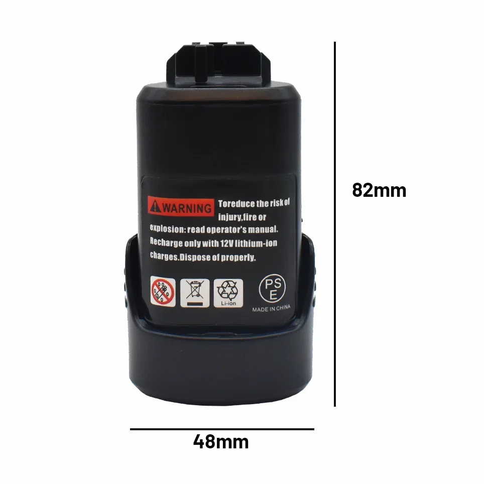 Li-ion Rechargeable Battery Pack Replace for BOSCH Cordless Electric Drill Screwdriver, 6.8Ah, 10.8V, BAT411, BAT412, BAT