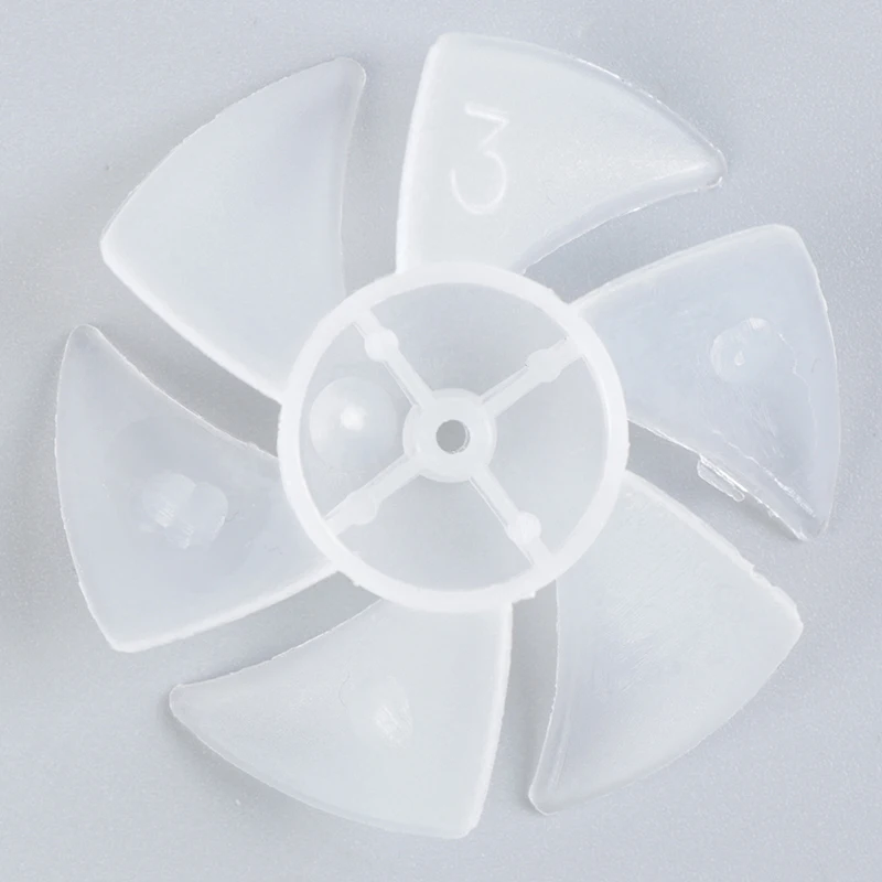 1 Pcs Small Power Mini Plastic Fan Blade 6 Leaves For Hairdryer Motor