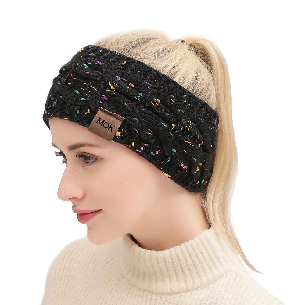 Neue Plüsch Stirnband Winter Warme Breite Elastische Haarband Feste Breite Turban Ohr Wärmer Haarband Weiche DIY Haar Zubehör Kopfbedeckungen – Detail 18