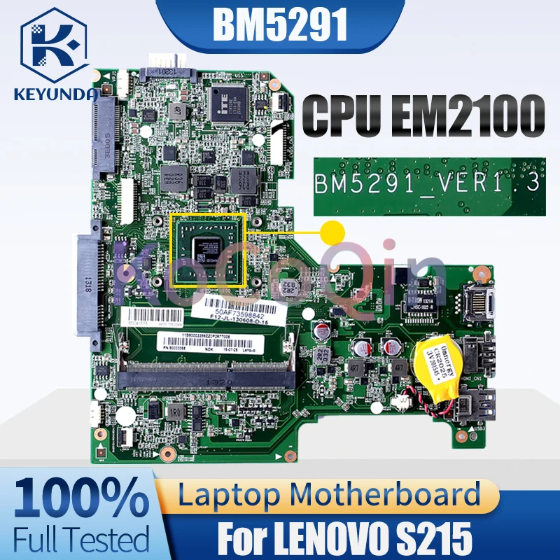 For LENOVO S215 Notebook Mainboard BM5291 EM2100 11S90003358ZZ Laptop Motherboard Test