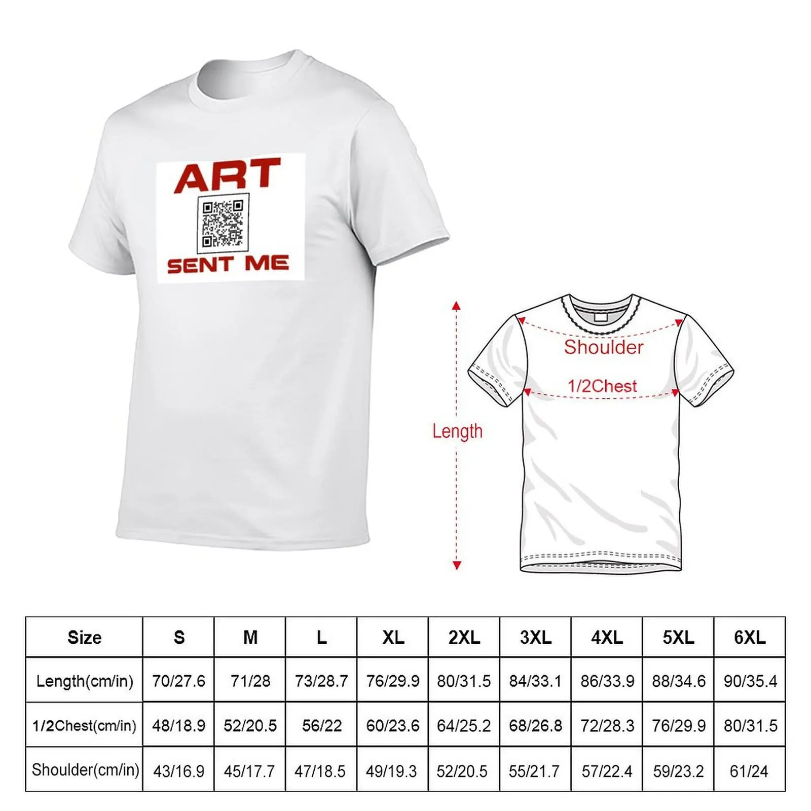 ART sent me. T-Shirt t shirts for man graphic vintage cotton t shirt pack T-Shirt