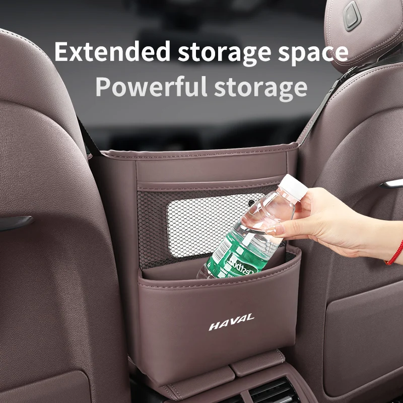 Leather Car Seat Middle Hanger Storage Bag Handbag Holder For Haval Great Wall F7 H6 H1 H2 H3 H4 H5 H7 H8 H9 M4 M6 F5 F9