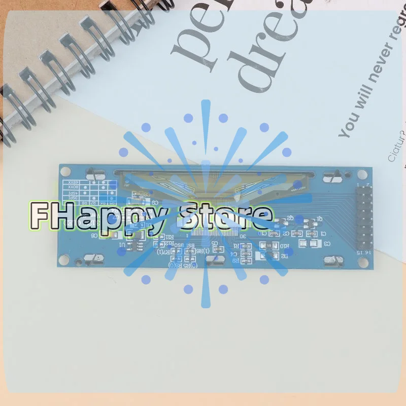 SSD1322 256x64 3.12 Inch OLED Display Module For Arduino STM32 SPI I2C Interface With Pre-soldered Pin Header