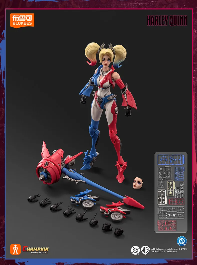 BLOKEES DC Champion Class Batman Hush Catwoman Harley Quinn Actionfigur, Sammlermodell, DC-Superhelden-Figur, zusammenbaubares Spielzeug, Geschenk – Detail 40