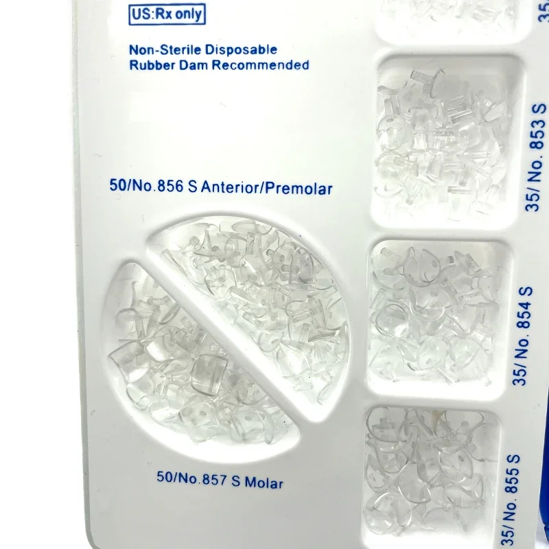 Jeu de bandes de matrice dentaire, 277 pièces, pour Kit de Matrices cervicales transparentes de Style Kerr 850S avec outils de mise en forme gingivale