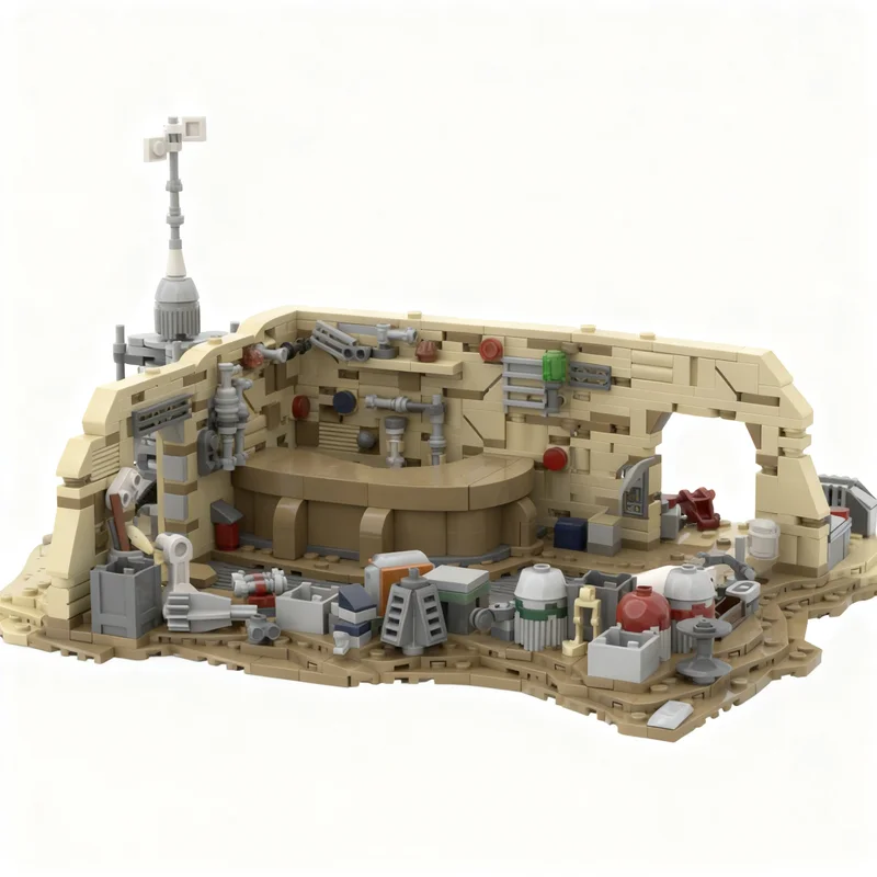 1062 детали MOC Star Battle: Мастерская Уотто, конструктор, игрушки для сборки, рождественские подарки, DIY, для детей, развивающий творческий набор