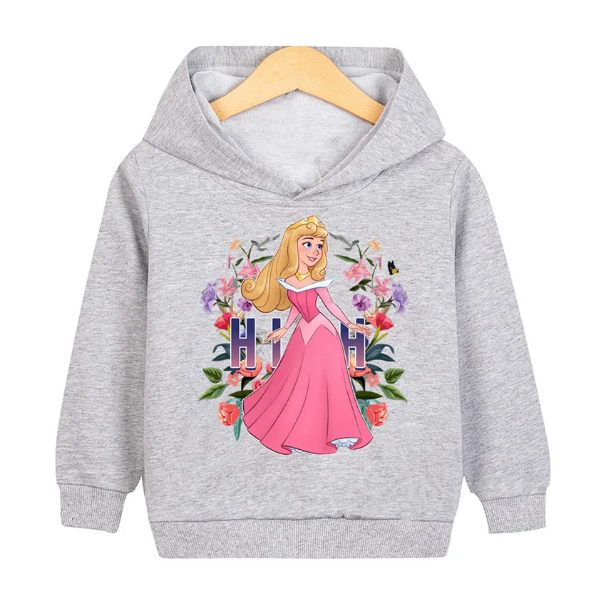 Snow White Casual Hoodies Clothes Princess Anna Fashion Cartoon Children Autumn Sweatshirt Pullover Boys Girls Top for Kids