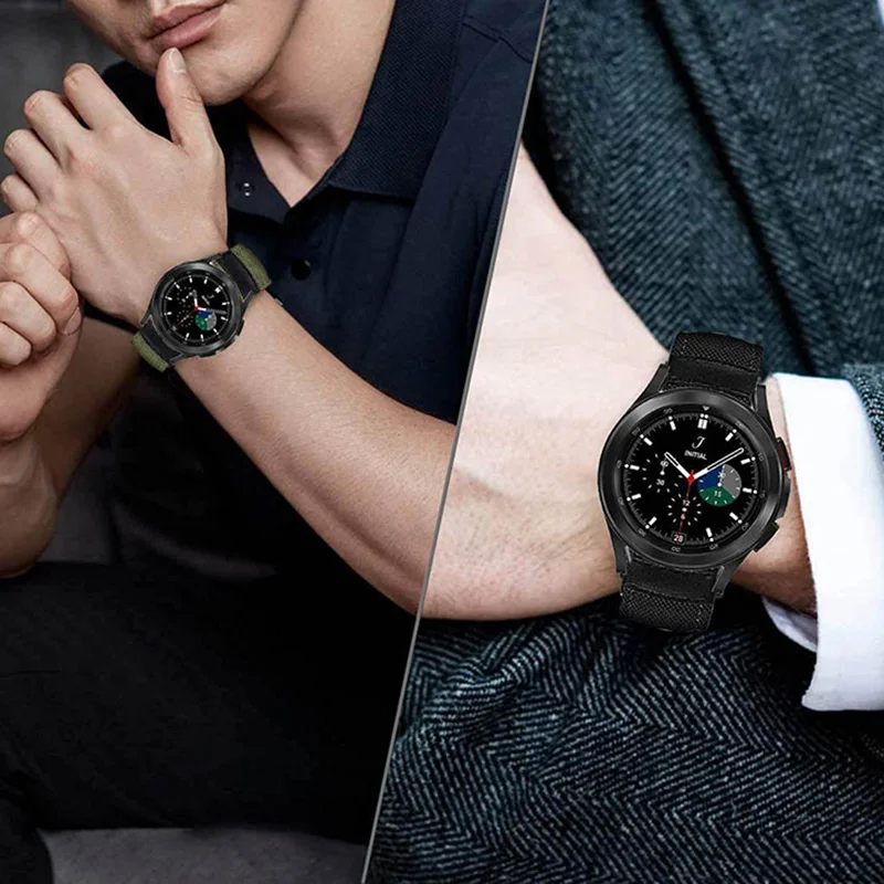 Ремешок нейлоновый для Samsung Galaxy Watch 3 45 мм 46 мм Gear S3 Frontier/Classic Correa 22 мм, браслет для Huawei Watch GT 2 3 Amazfit