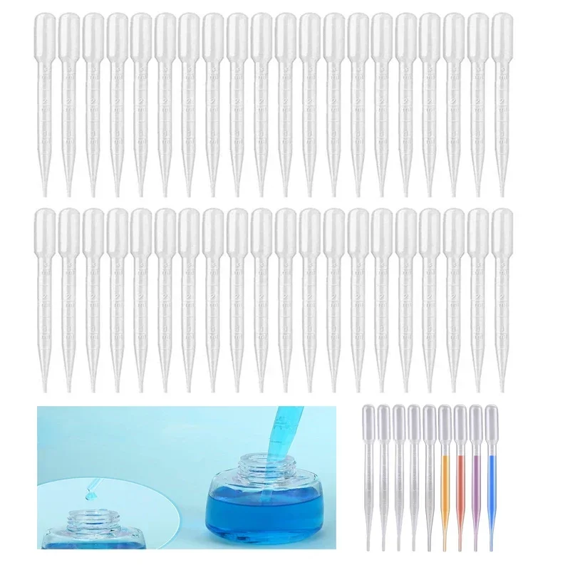 

500Pcs Disposable Mini Plastic Transfer Pipettes Calibrated Dropper Suitable for Science Laboratory Lip Gloss Transfer DIY Art