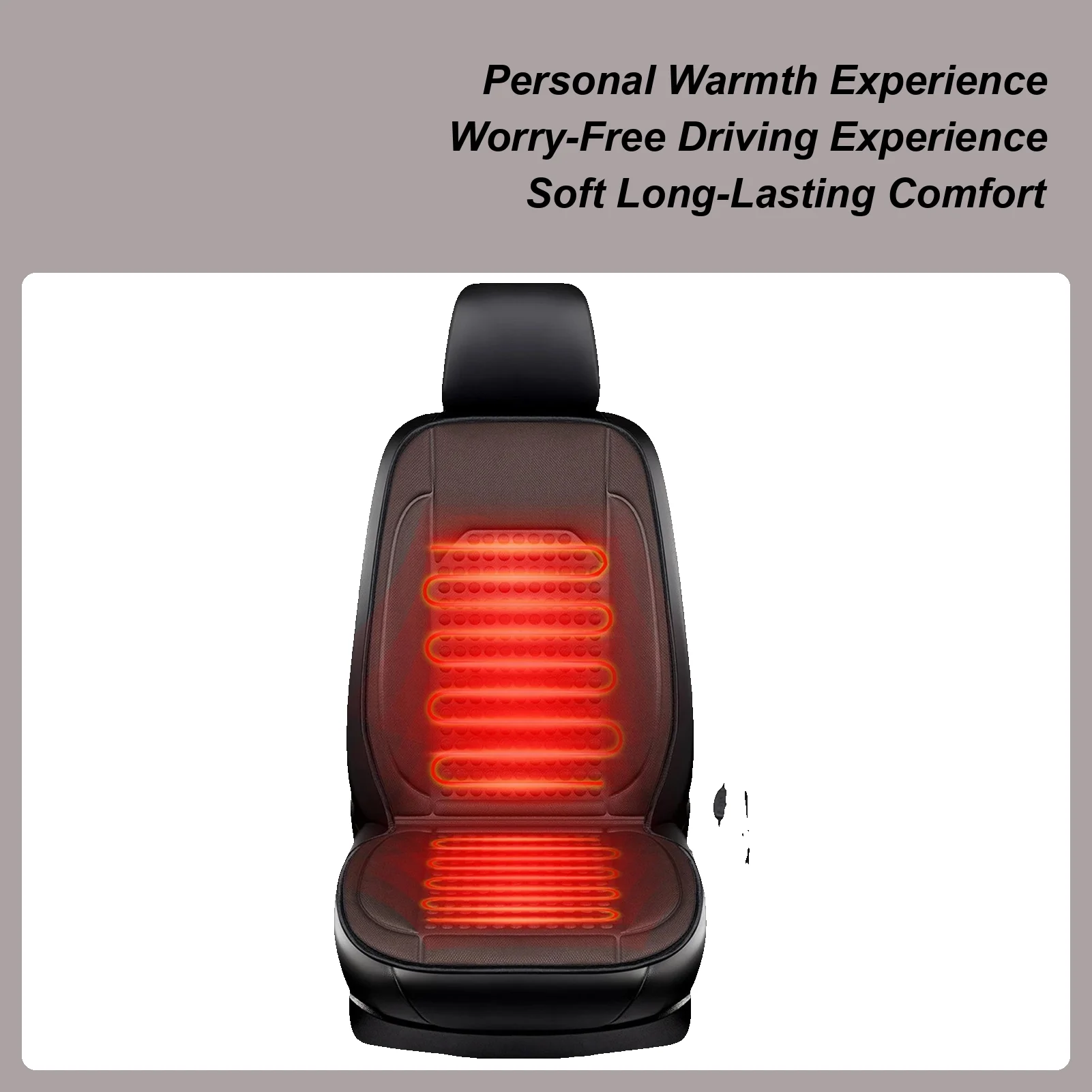 

Car Seat Heater Ergonomic Full Back Cover Comfortable Car Seat Warmers For Vehicle For Truck SUV RV Sedan Automotive Van Cold