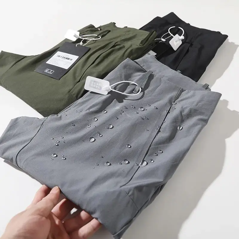 

Outdoor Men's Spor Casual Pants Full Prure Glue Waterproof Qui Dry Breathable 3D Tailoring Busin Leisure Trousers