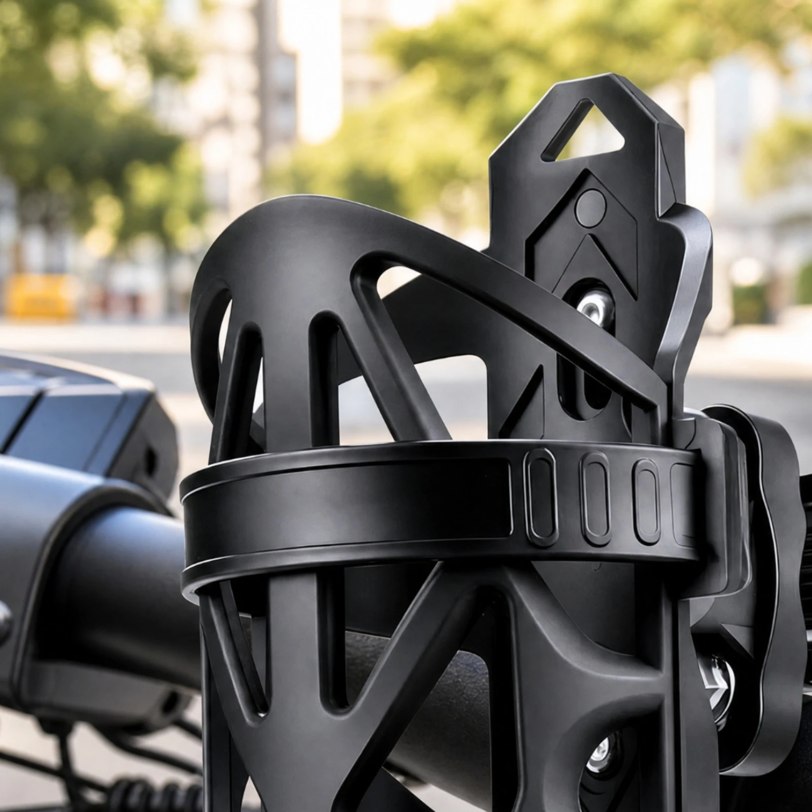 Motorcycle Cup Holder No-Drill Cycle Cup Holder Long-Lasting Lightweight for Recreational Rides, Commutes