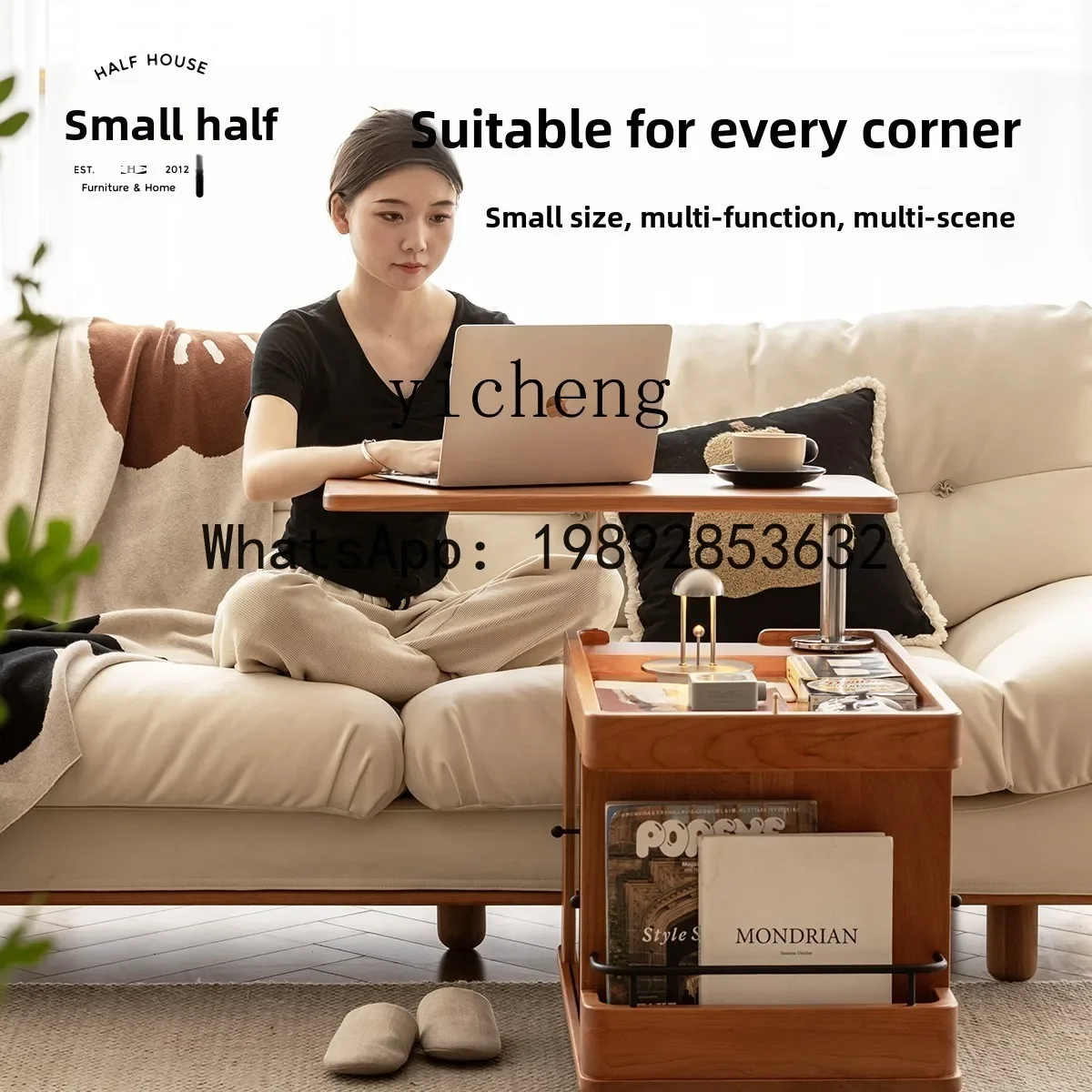 

X17 removable tea cabinet Nordic living room multifunctional sofa side cabinet household trolley