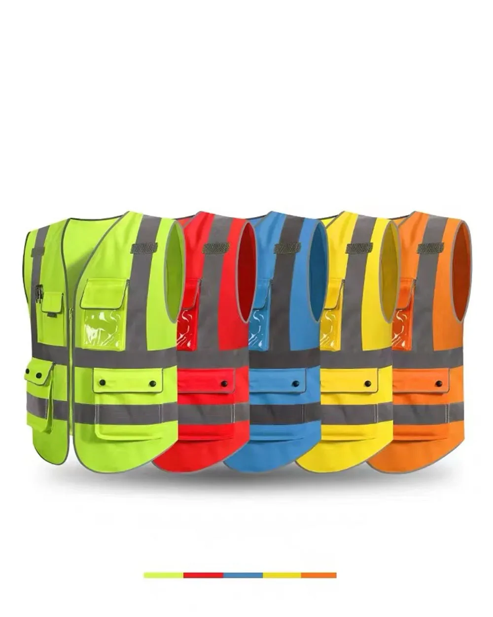 High Visibility Reflective Safety Vest Personalized Multiple Pockets Night Riding And Construction Workers Safety Work Clothes