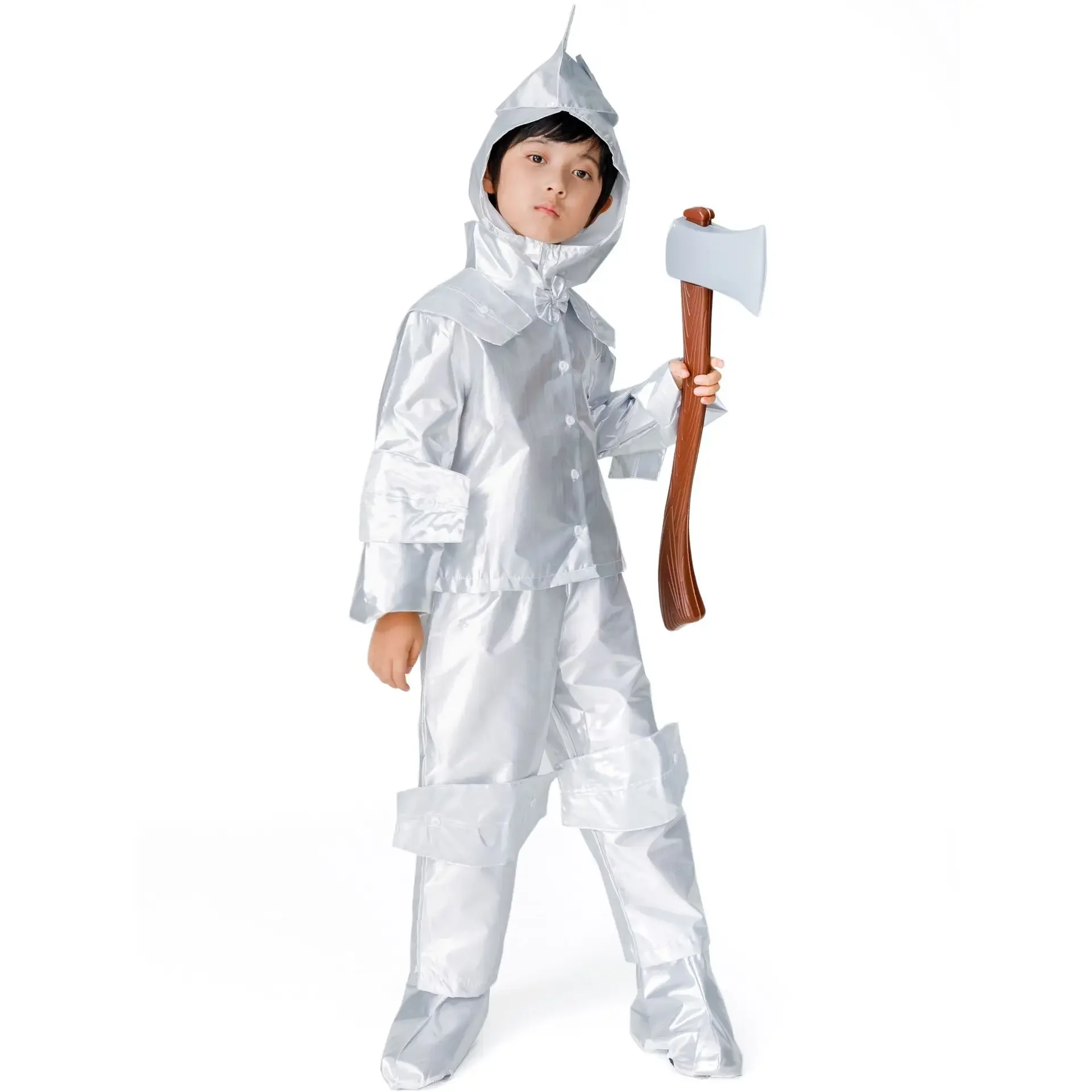 Halloween Cosplay Tin Man Boy Performance Costume