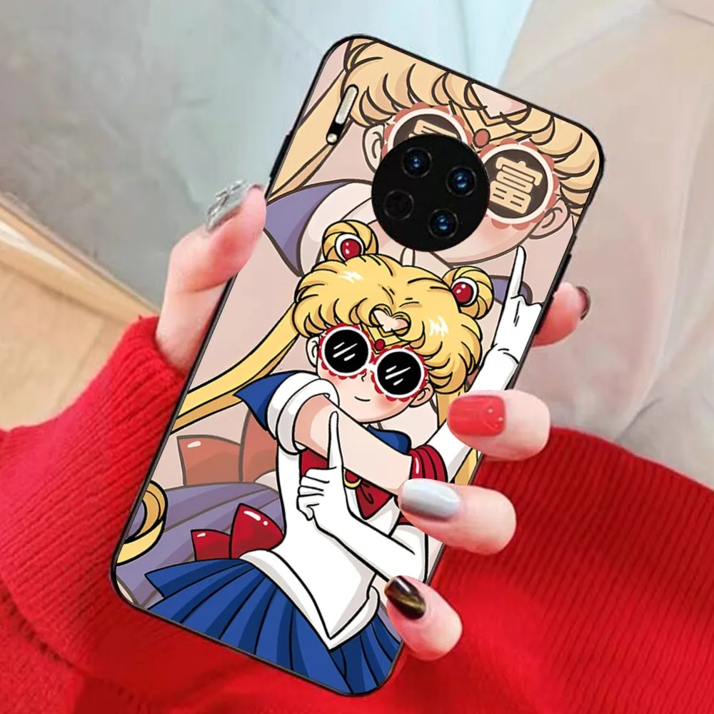 Cute S-Sailor M-Moon Phone Case For Huawei Mate 10 20 30 40 50 lite pro Nova 3 3i 5 6 SE 7 pro 7SE