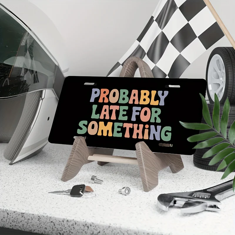 2D Flat - [Open ] 2D Flatcp, Car License Plate Set Is Solely for Decoration. Car P Funny 