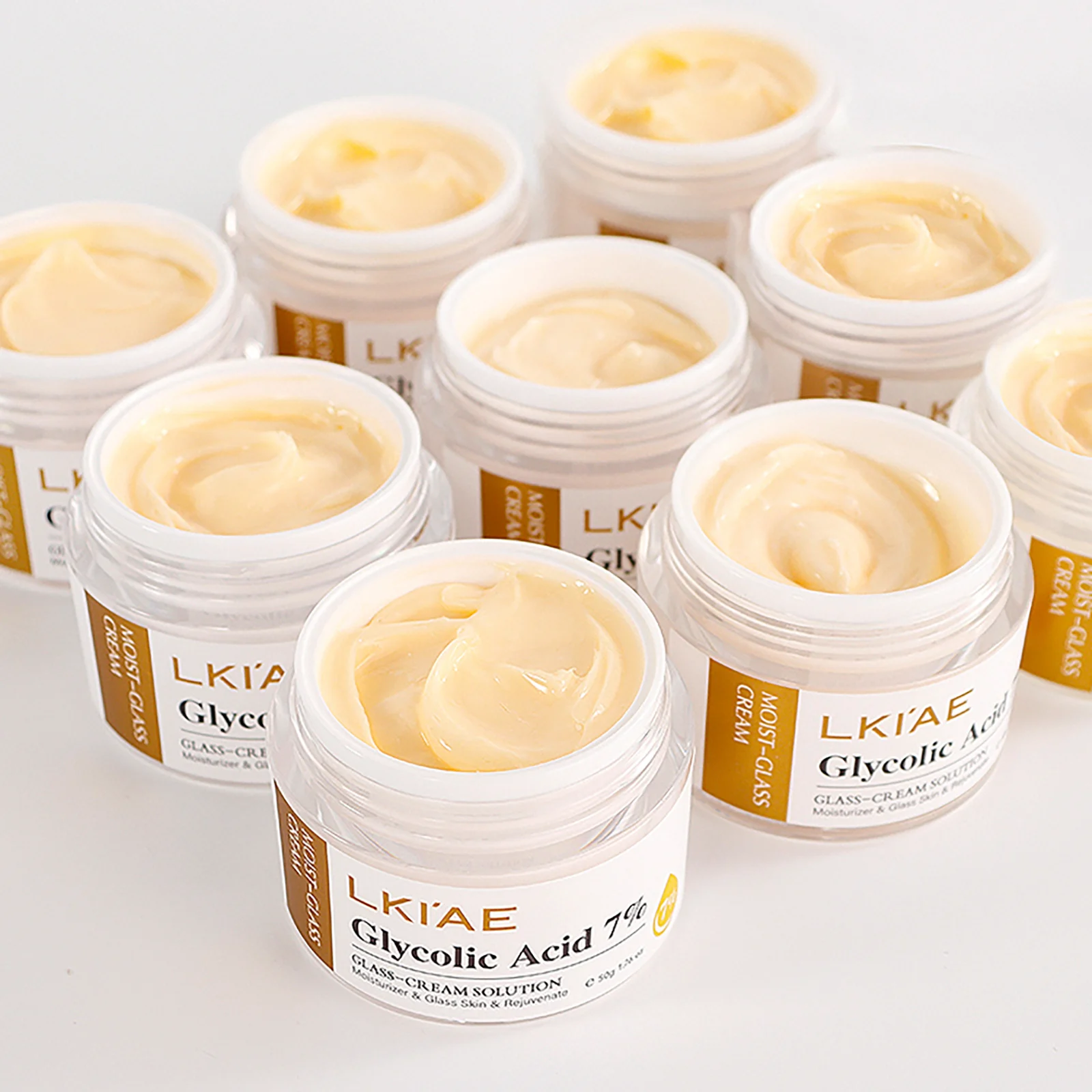 LKIAE Aufhellende Gesichtscreme, feuchtigkeitsspendend, reduziert schwarze Flecken, Hyperpigmentierung, Falten, feine Linien, mit Hyaluronsäure – Detail 8