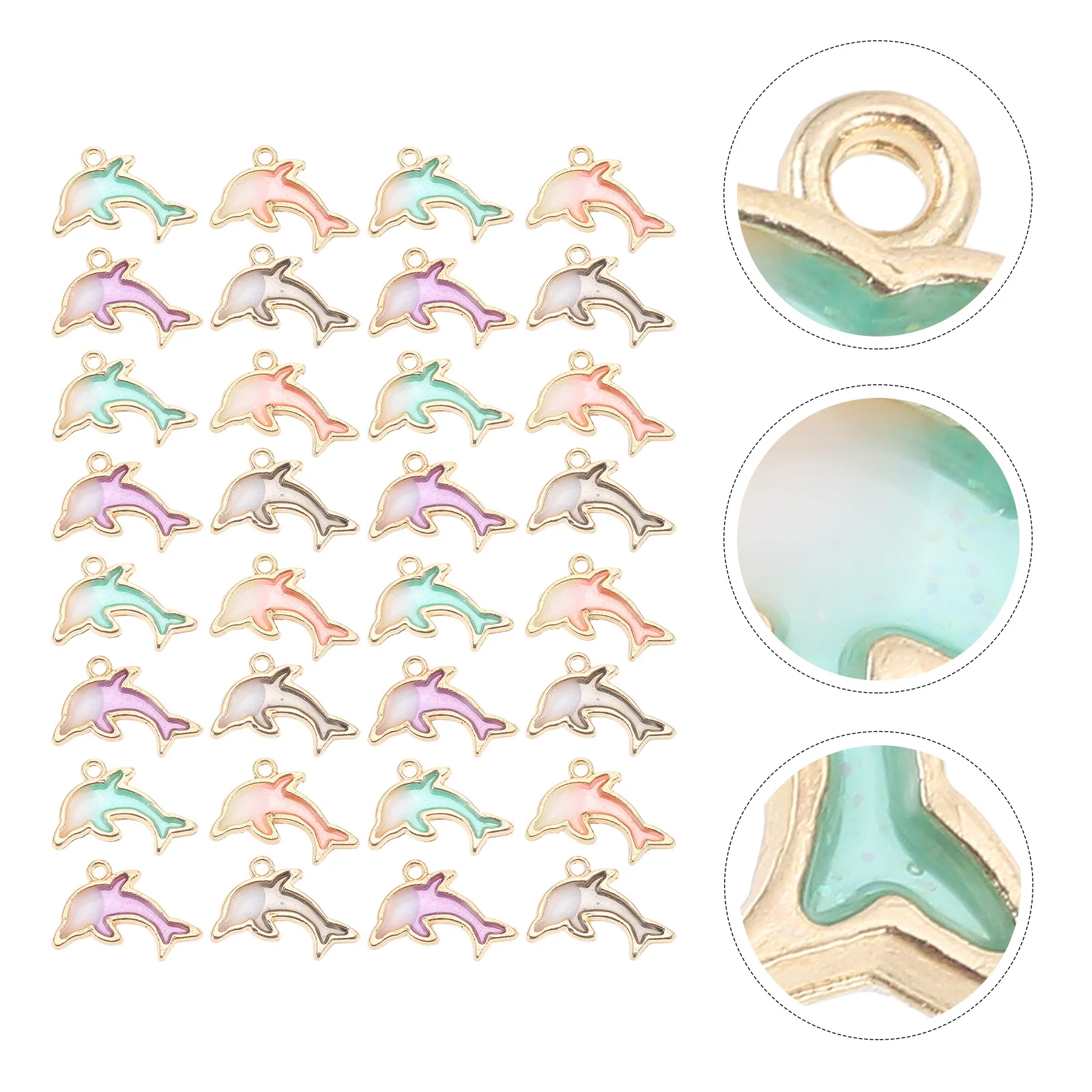 

40Pcs Alloy Dolphin Shape Pendants DIY Jewelry Charms for Necklace Earrings Bracelet Making Accessories Jewelry Charms