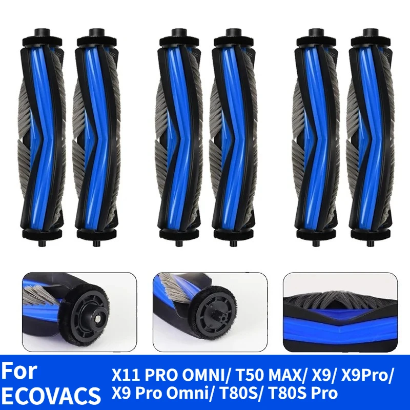 Image of Für ECOVACS DEEBOT Hauptbürste X11 PRO OMNI/ T50 MAX/ X9/ X9Pro/ X9 Pro Omni/ T80S/ T80S Pro/ Roboterstaubsauger-Zubehör