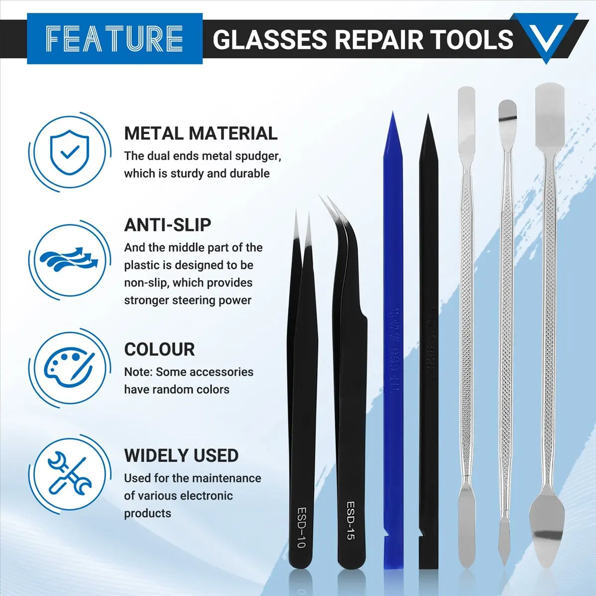 45 in 1 Opening LCD Screen Cell Phone Repair Tools Kit for Phone Laptop Watch Glasses Repair Tools Kit-A69M