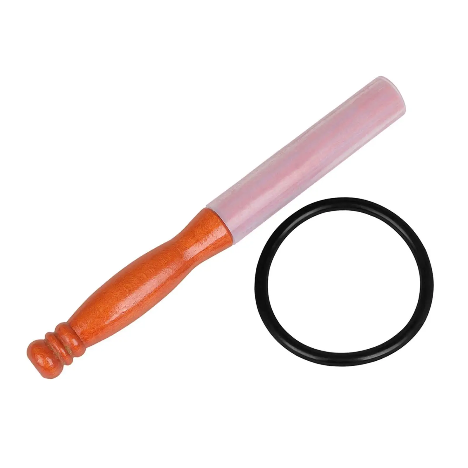 Singing Bowl Rubber Stick Wooden Striker Knock Rod for Crystal Singing Bowls Mindfulness and Wellness Use