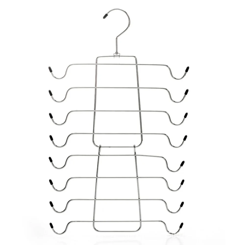 

8 Tier Underwear Hanger Stainless Steel Save Space Bra Tank Top Hangers Foldable Seamless Design Closet Organizers