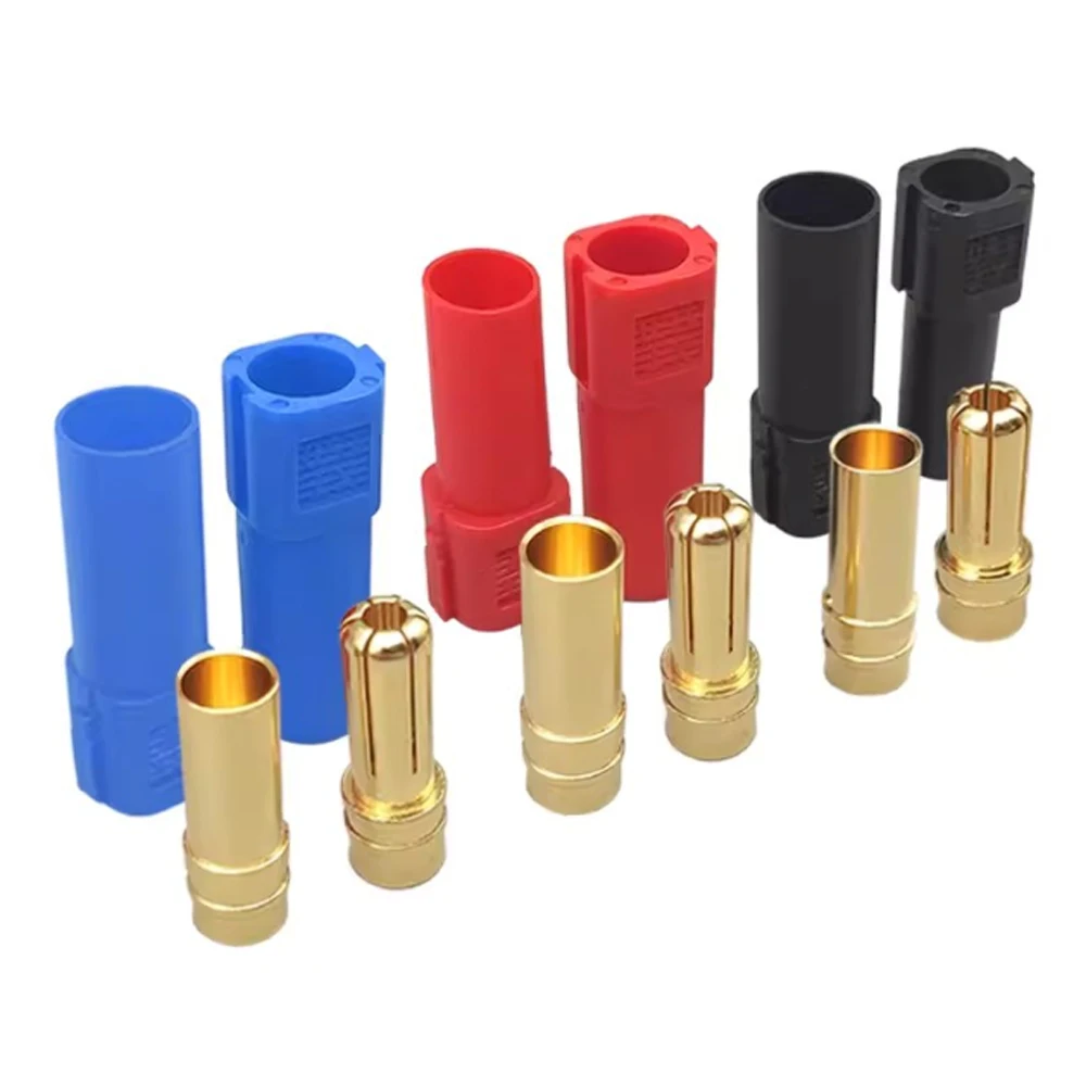 1Pair XT150 Connector Plug Male Female 6mm Gold Plated Banana Plug for RC LiPo Battery Aircraft Drone Accessories