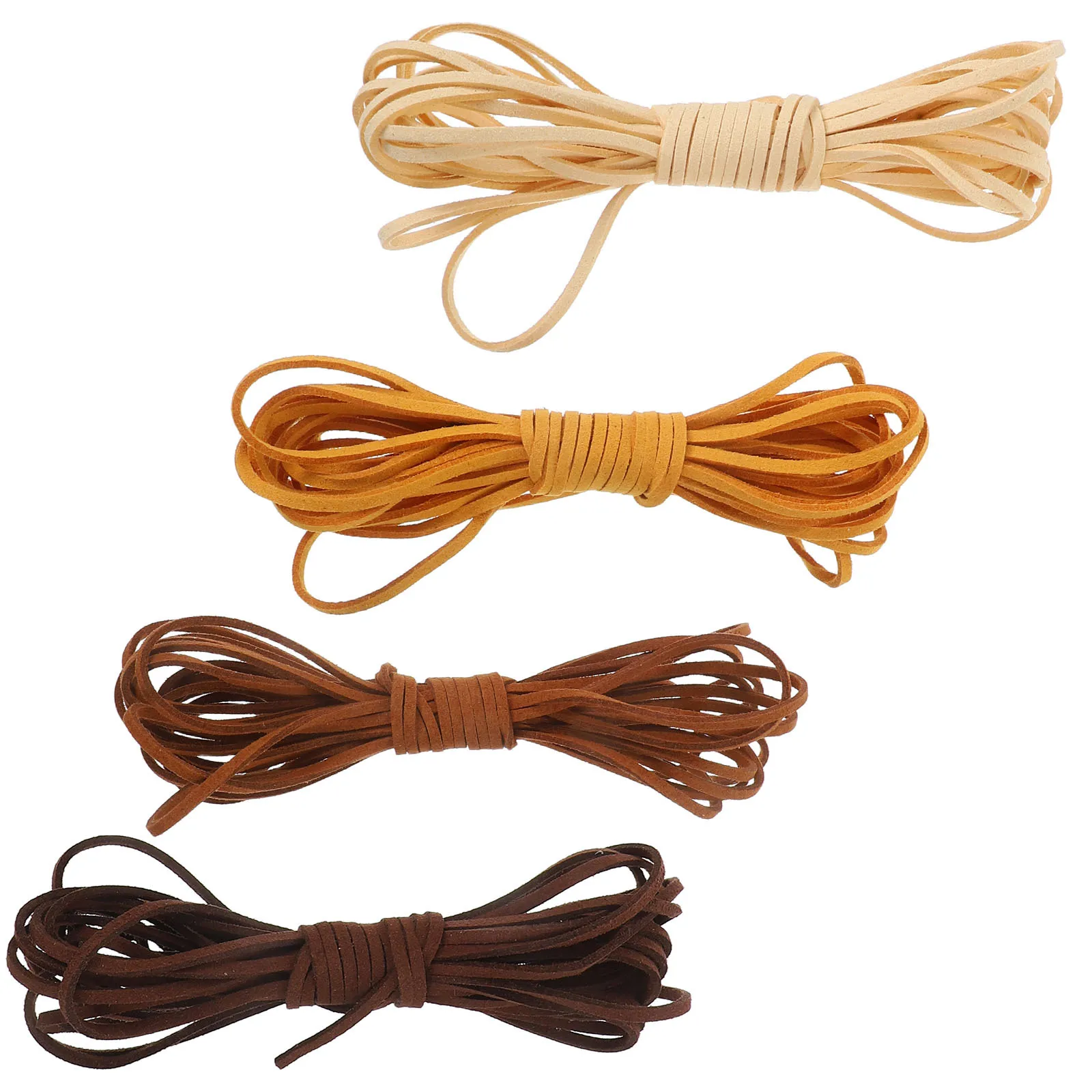 

4 Rolls Korean Soft Faux Suede Cord Rope String Jewelry Making Necklace Bracelet Craft Beading Supplies Rope Necklace
