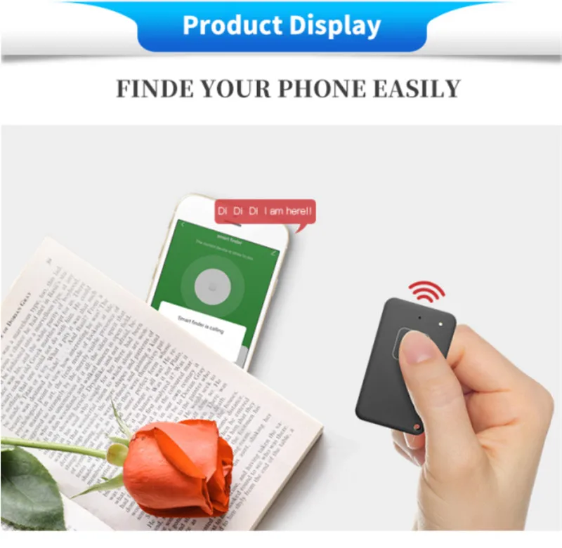 Glomarket Tuya Anti-lost Alarm Bluetooth Device Smart Finder Alarm Tile Wallet Keys Alarm Locator Realtime Kids Pets