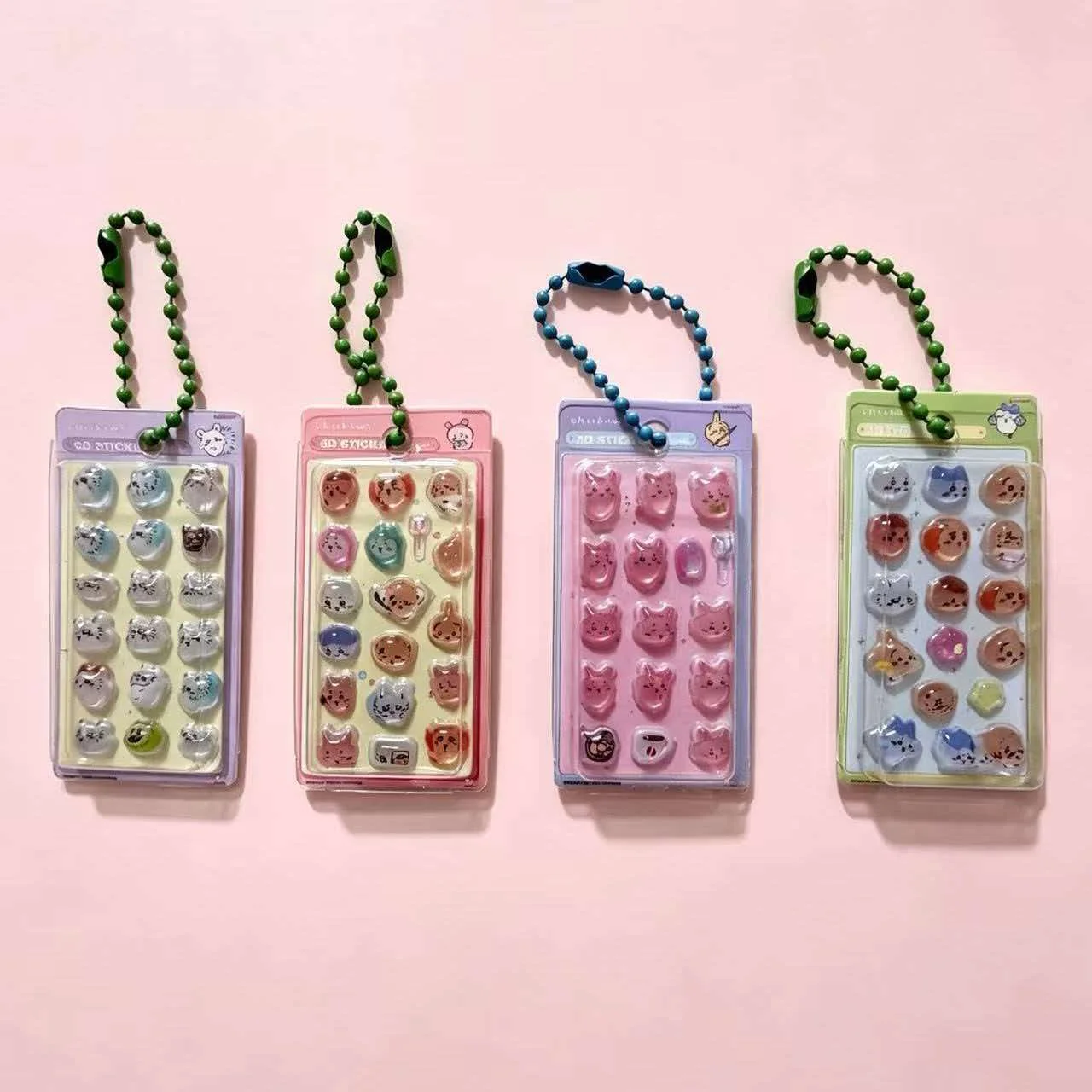 Chiikawa Mini 3D Crystal Stickers New Style Cartoon Hand Account  Decoration Children's Creative Relief Stickers Cute Stickers