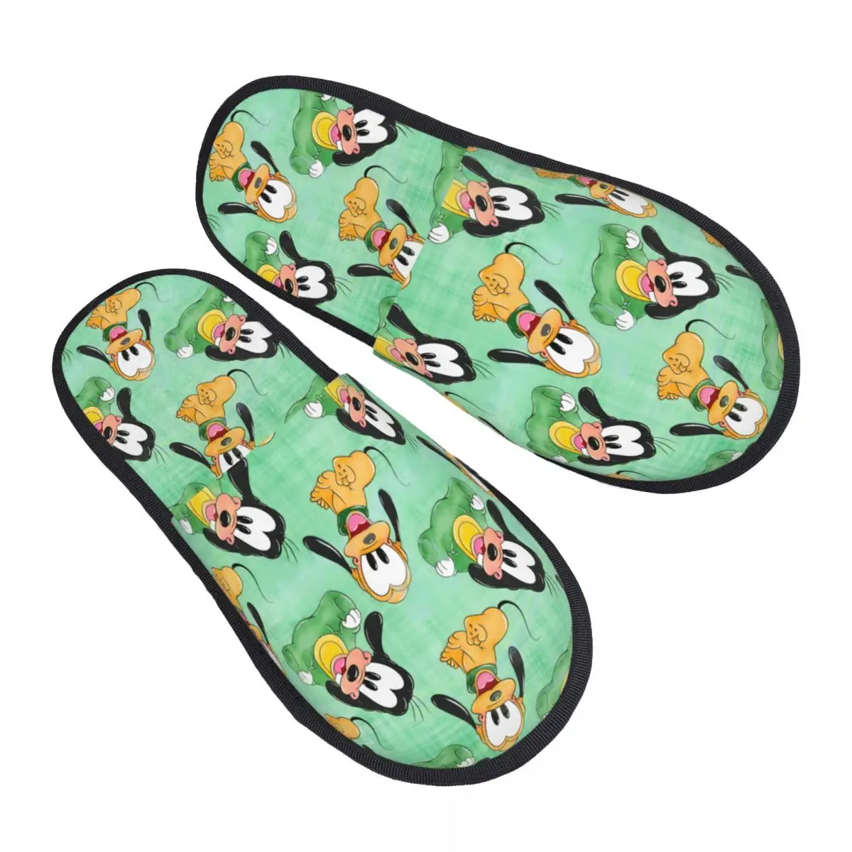 

Custom Pluto Comfort Scuff Memory Foam Slippers Women Cute Cartoon Hotel House Shoes