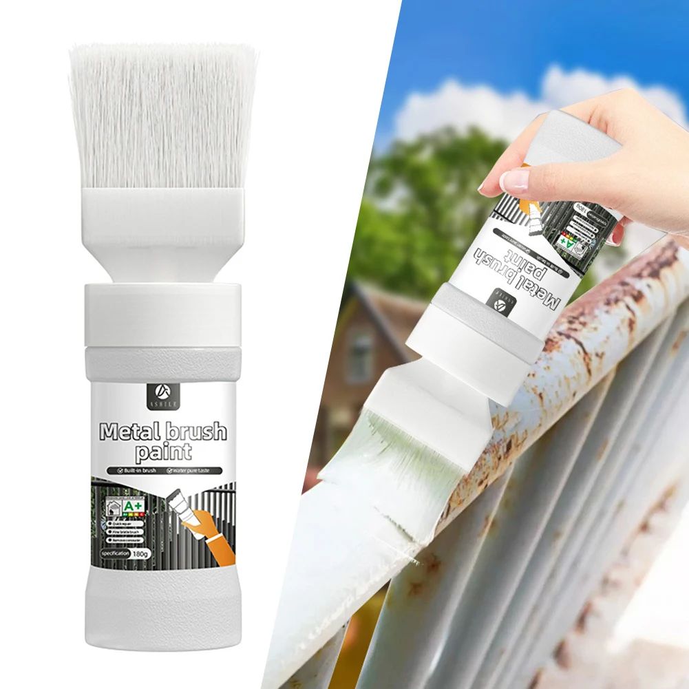 Metal Furniture Restoration Kit Corrosion-Resistant Enamel Paint Water-Based Quick-Dry For Wrought Iron Fences And Railings