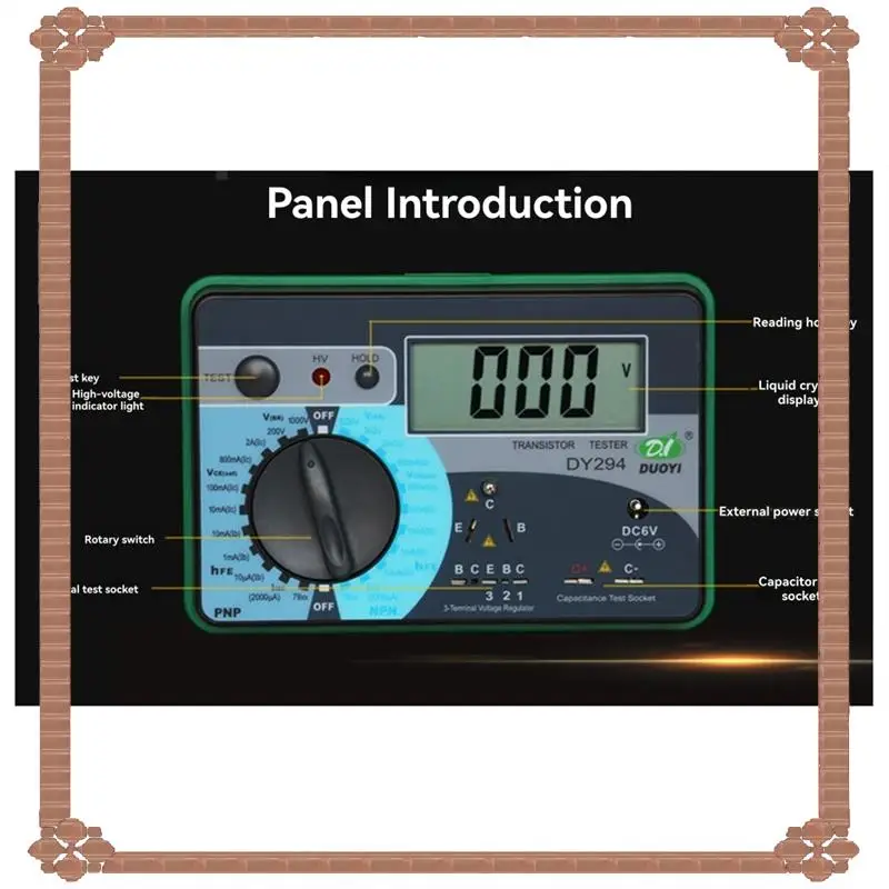 

24-Hour Delivery DUOYI Transistor DC Parameters Tester DY-294 Digital High Precision Electronic Component Testing