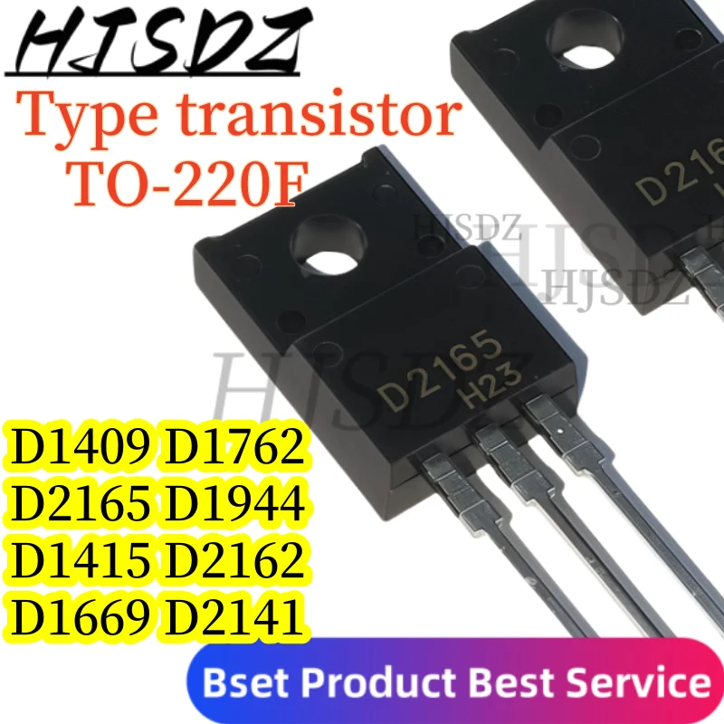 10PCS/LOT 2SD1409 2SD1762 2SD2165 2SD1944 2SD1415 2SD2162 2SD1669 2SD2141 TO-220F Transistor - Alta Calidady Amplia Compatibili