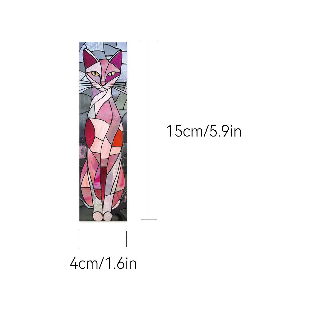 30 Stuks Kat Bladwijzer Leesboek Glas Textuur Elegante DIY Pagina Etikettering Bladwijzers Student Creatieve Geschenken Papieren Kaart