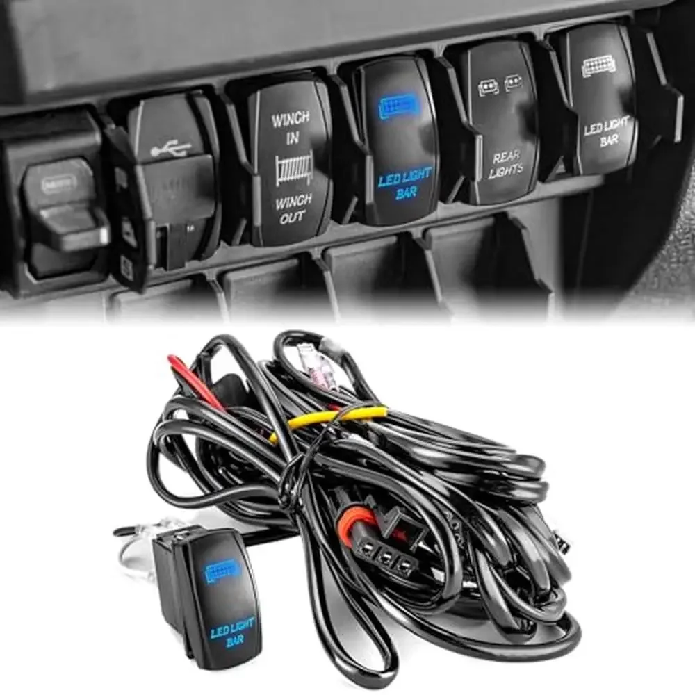 

Комплект жгутов проводов светодиодной панели мощностью 300 Вт, импульсный разъем питания, реле-предохранитель, 3 вывода, 12 В, работающий комплект проводов 10 футов, рокер включения/выключения