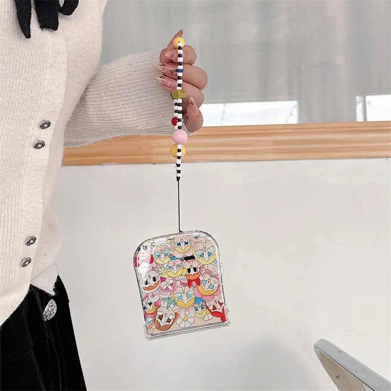 Cartoon Crying Girl Phone Case for Samsung Galaxy Z Flip 6 5 4 3 Protective Back Cover for ZFlip4 ZFlip5 ZFlip6 Case Shell
