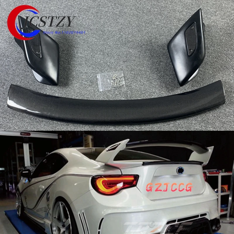 

Accessories For Toyota GT86 For Subaru BRZ Carbon Fiber Rear Trunk Boot Wing Rear Spoiler Cover Car Styling