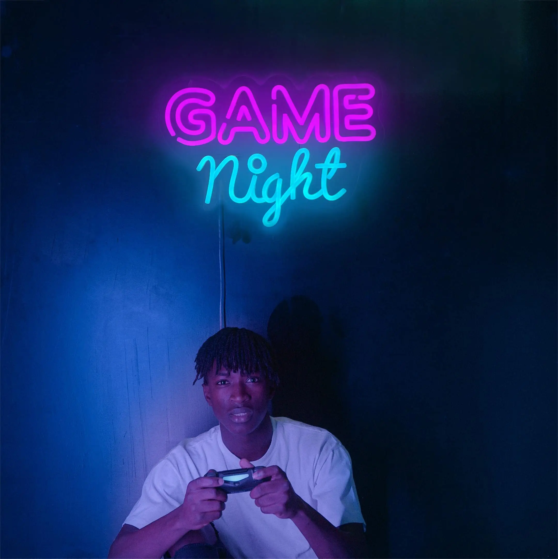 Game Night Neon Sign Led Colorful Neon Light Up Signs Wall Decor Usb Powered Neon Game Sign Bedroom Game Room Wall Party Gifts