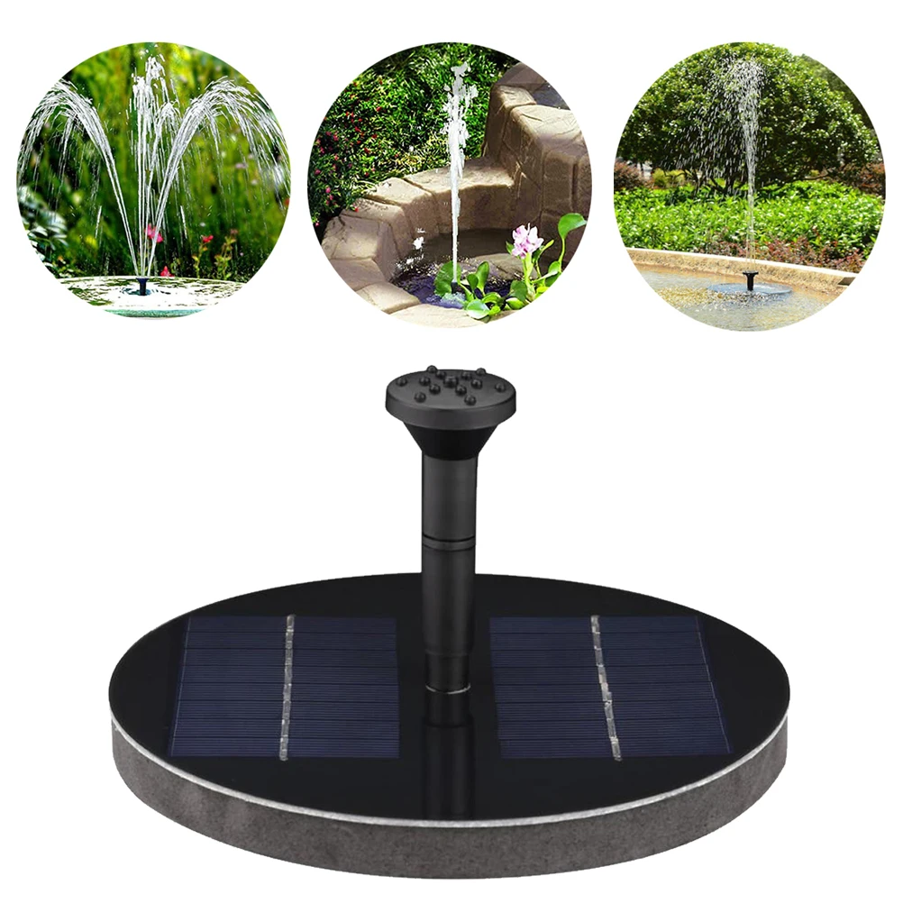 

1.6W Solar Fountain Pump Floating Water Fountain Outdoor Submersible Pump for Pond Pool Aquarium Garden Patio Water Displays