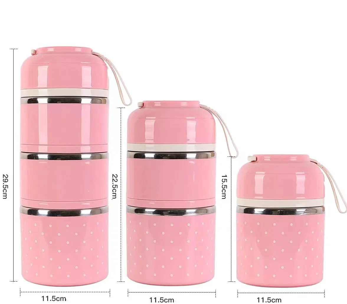 Z40 Portable Thermos Lunch Box Food Container 2/3 Layer Bento Box Stainless Steel Insulated Lunch Box for Food Storage Container