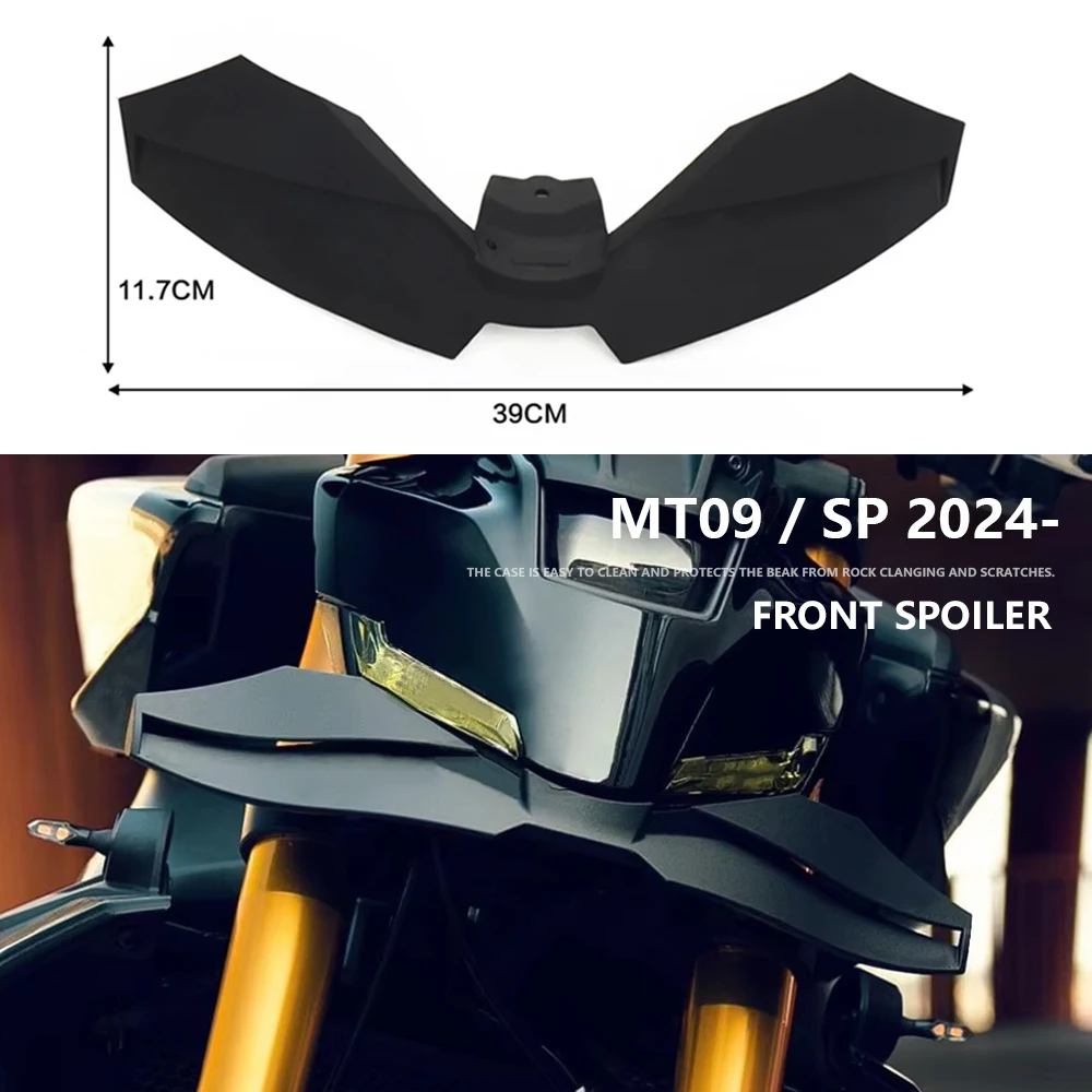 

For MT-09 MT09 SP MT 09 2024 2025 Motorcycle MT09 Downforce Naked Frontal Spoilers Winglet Aerodynamic Wing Front Spoiler Kit