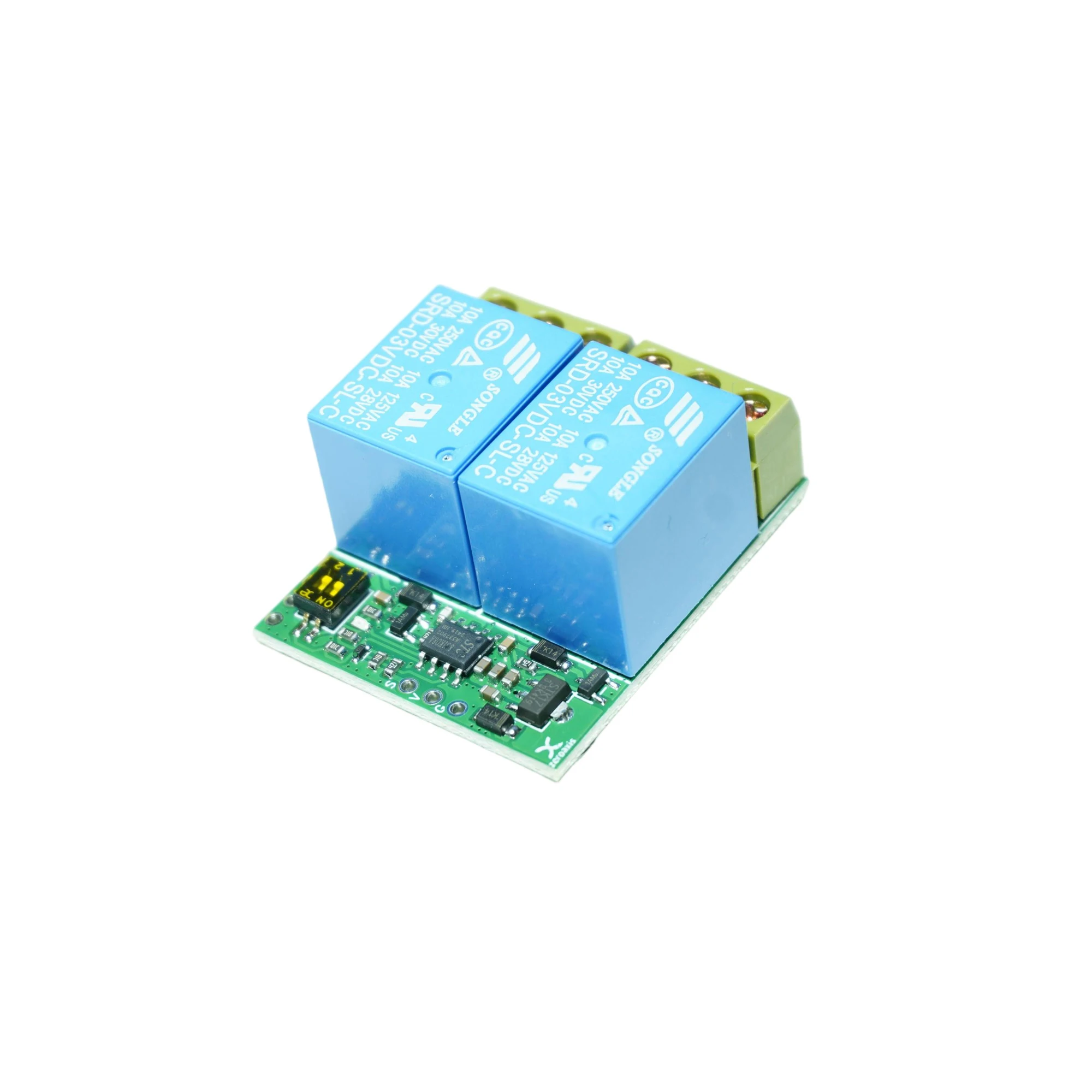 Dual Channel RC Relay Module 4 Working Mode PWM Electronic Switch 3.6-12V 250V/15A For RC Car Boat Motor Forward Reverse Control