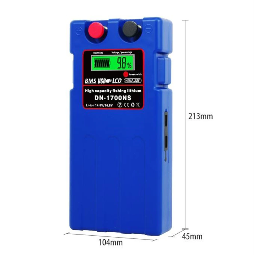 Bateria de pesca recarregável substituição para Daiwa, 14.8V, 14000mAh