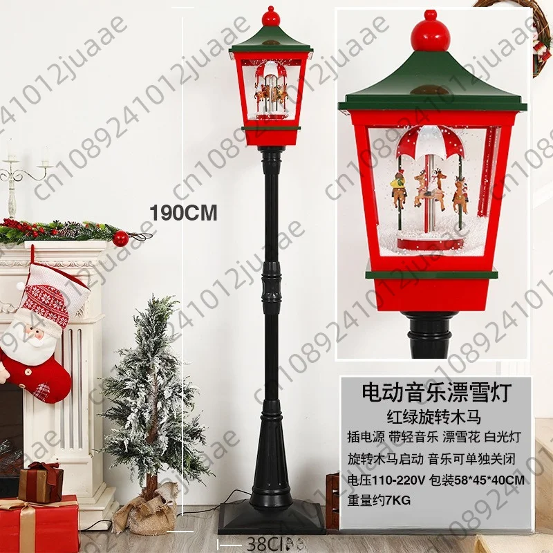 Christmas decorations music snow lights street lights snow lights ornament birthday gift holiday dress up