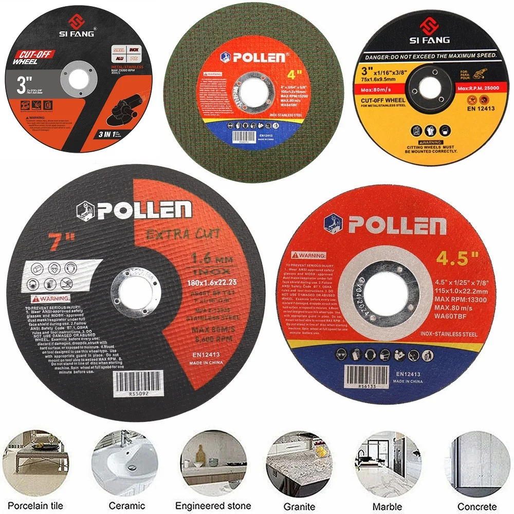 1PC Resin Saw Blade 50mm-125mm Cut Off Saw Blades Grinding Wheel Metal Cutting Disc Woodworking Tools Accessories